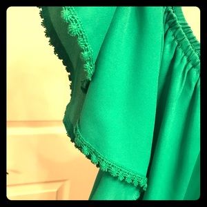 Off the Shoulder Chiffon Top